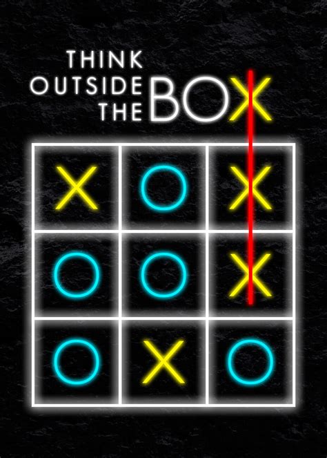 metal wall art think outside box|think outside the box poster.